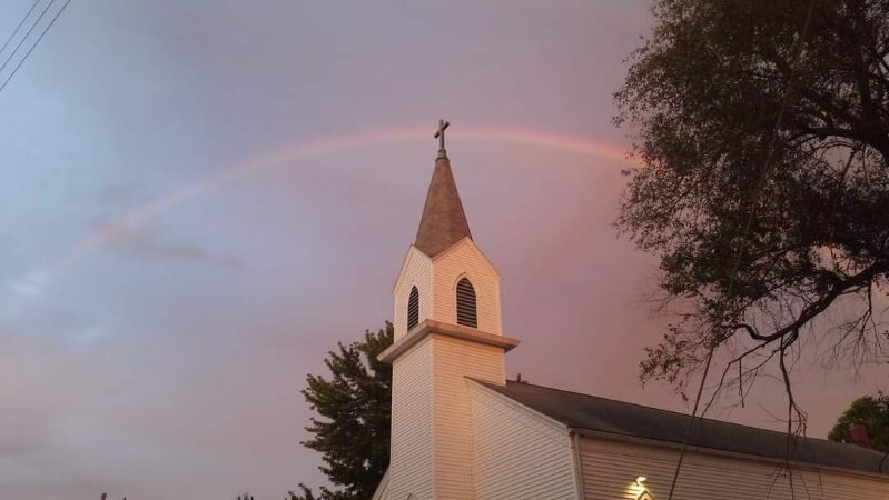 This photo of St. John Chapel in Bahner was taken after the community's recent ice cream social.